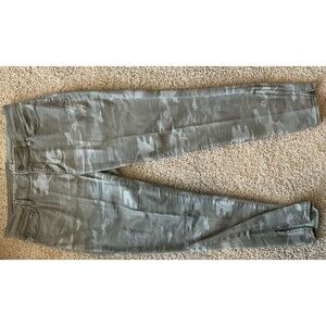 LOFT, Women’s, CURVY Skinny Zip Ankle Pants, Camo Colored, Size: 29/8